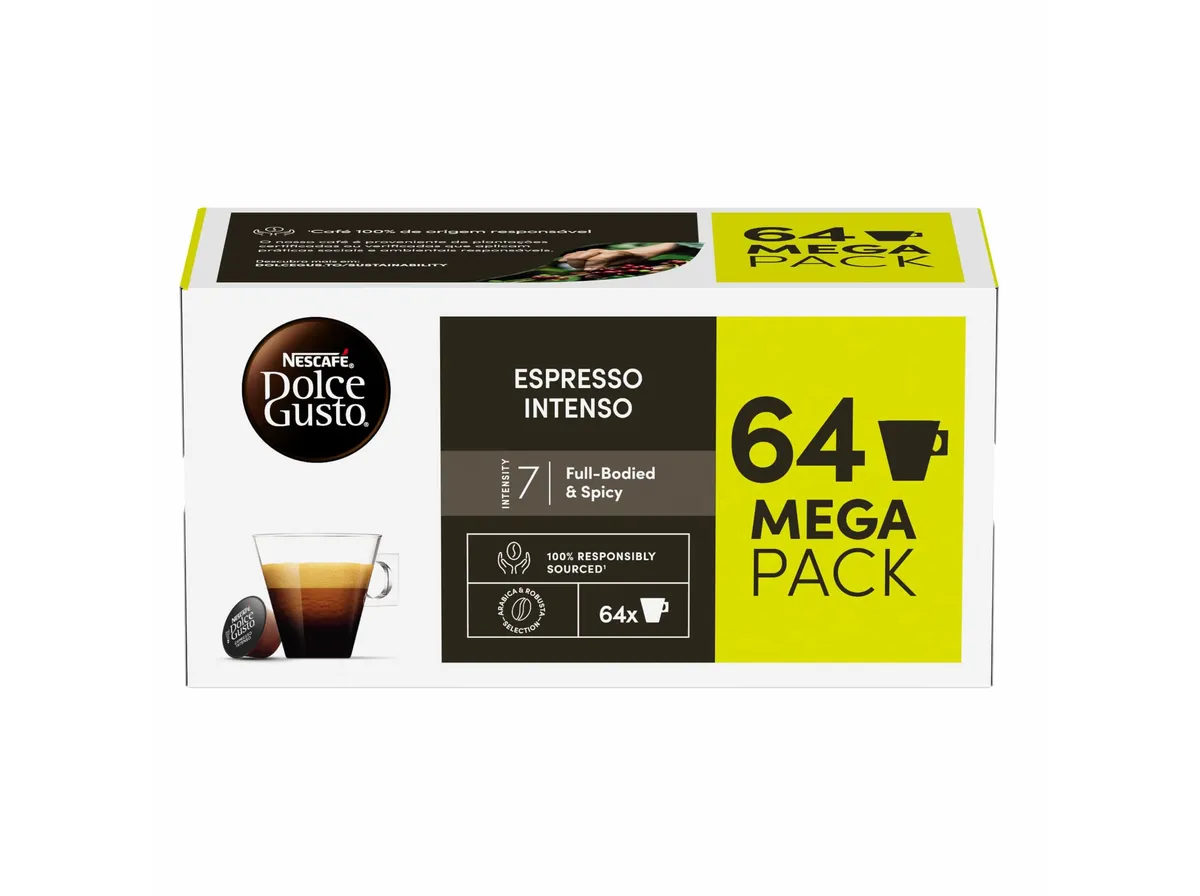 Cápsulas Dolce Gusto intenso 64un