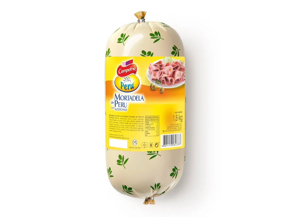 Mortadela de peru com azeitonas Campofrio kg