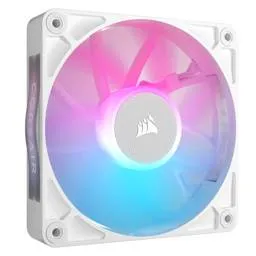 Ventoinha 120mm Corsair 2100RPM iCUE Link RX120 RGB 4 Pinos PWM Branca (Single Pack)