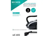 Saco de Aspirador BECKEN SACOS DE ASPIRADOR BECKEN (5 unidades)