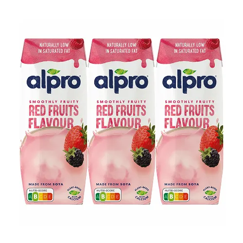 Bebida Vegetal de Soja com Frutos Vermelhos Pack 3