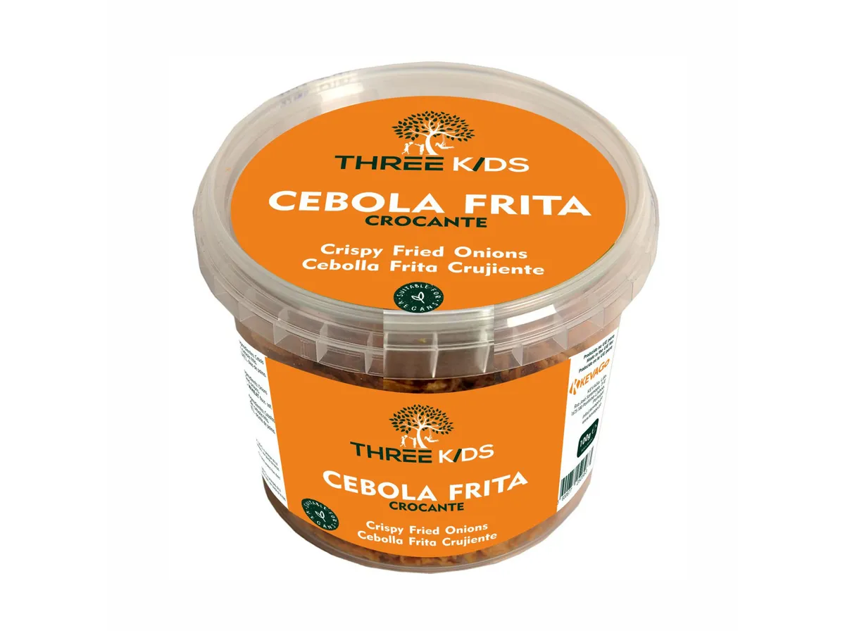 Cebola frita Three KIDS estaladiça 100 g