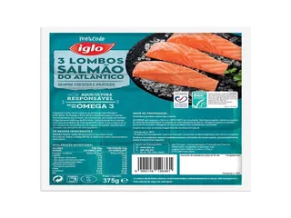 Lombos IGLO salmão 375 g 3un