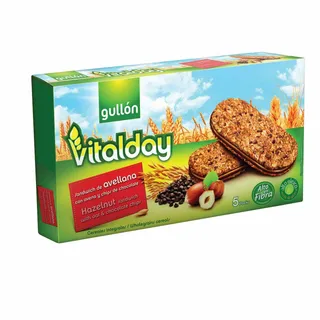 Bolachas Vitalday com Recheio Avelã Pack 5 Gullón