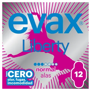 Pensos Higiénicos Liberty Normal com Abas Evax