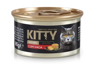 Comida Húmida para Gato Adulto Mousse com Vaca Kitty