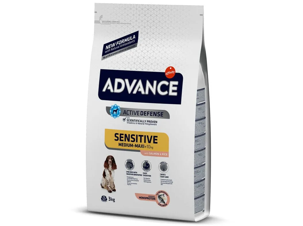 Ração cão Advance sensitive salmão 3 kg