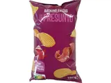Batatas Auchan fritas onduladas sabor presunto 185 g