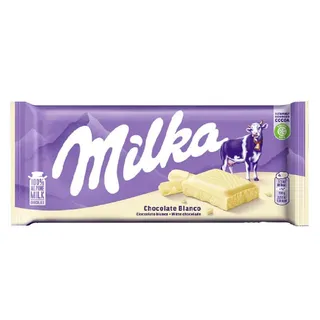 Tablete de chocolate branco Milka