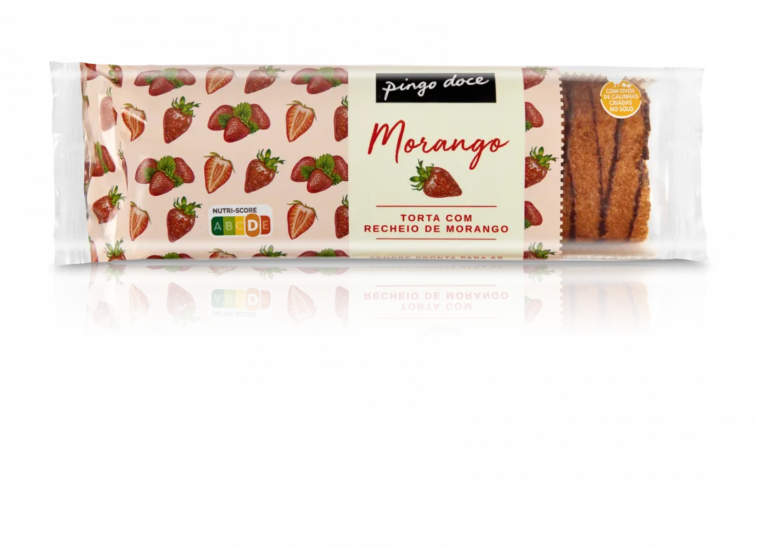 Torta com Recheio de Morango