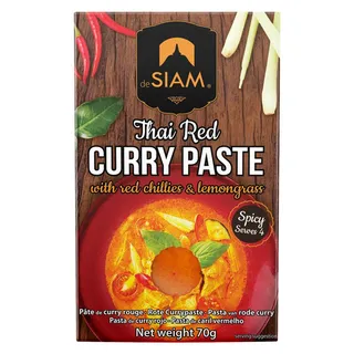 Pasta de caril vermelho, 70g Desiam