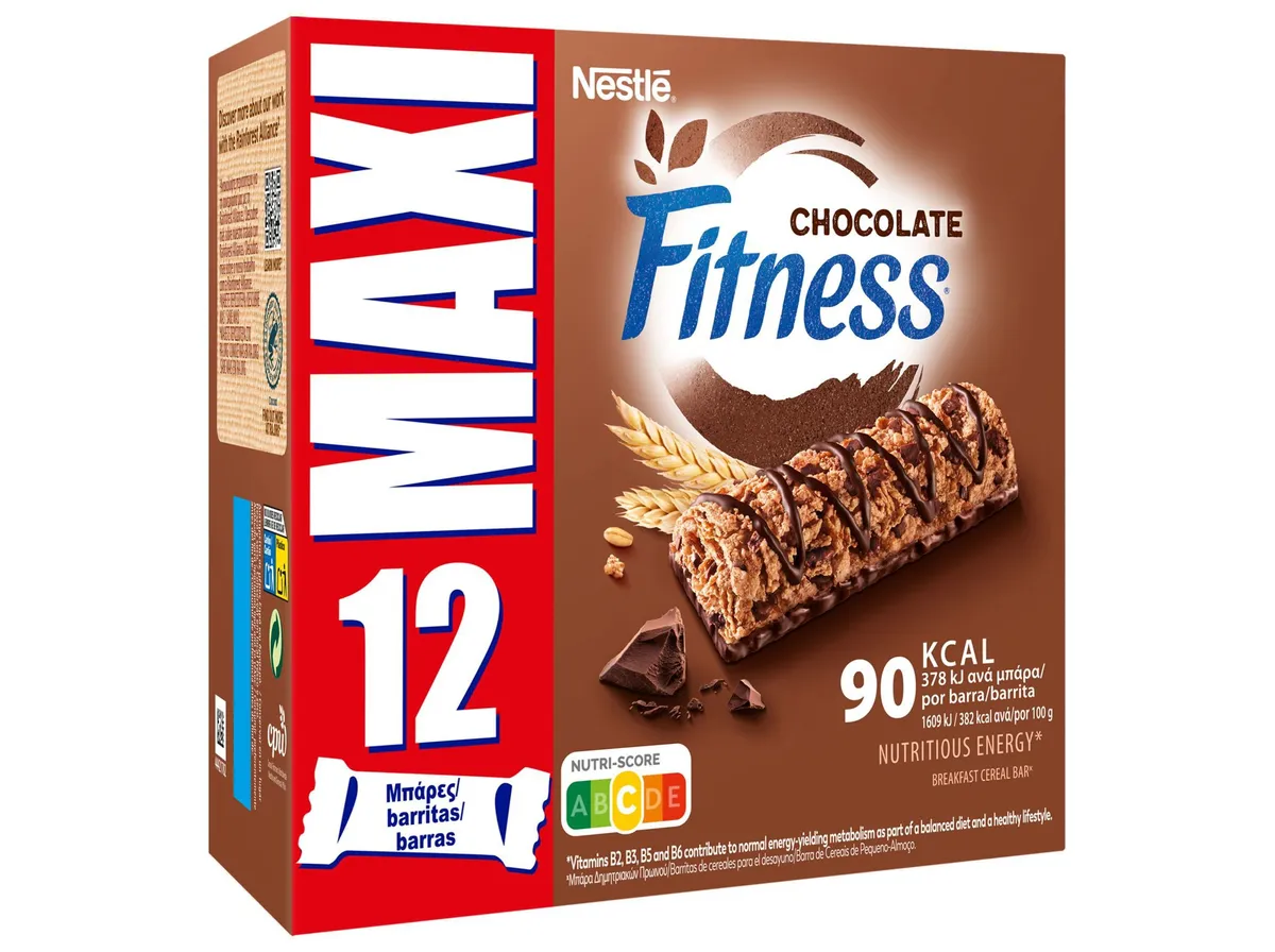 Barras cereais Fitness chocolate maxi 12 x 23,5 g