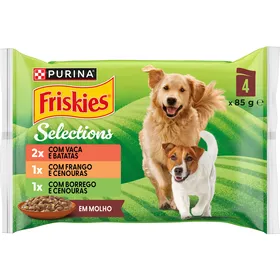 Comida Húmida para Cão Adulto Carnes em Molho Purina Friskies