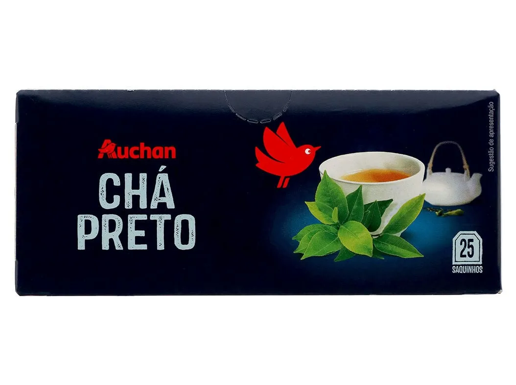 Chá preto Auchan 25 saquetas