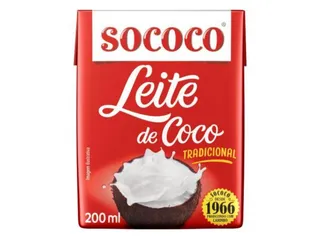 Leite de coco Sococo tetrapack 200 ml