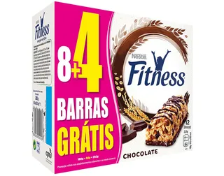 Barras Nestlé fitness de cereais chocolate 282 g 8un + 4un