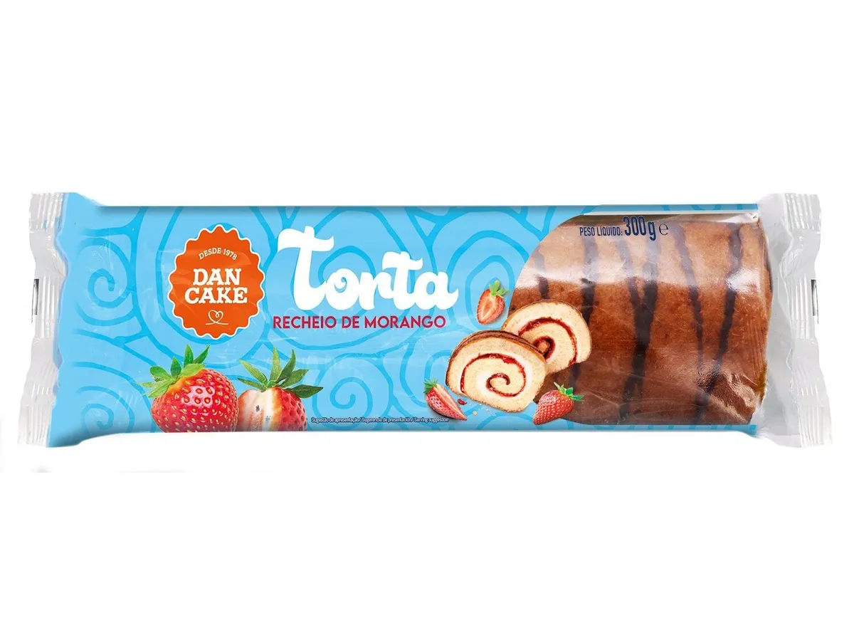 Torta Dancake com recheio de morango 300 g