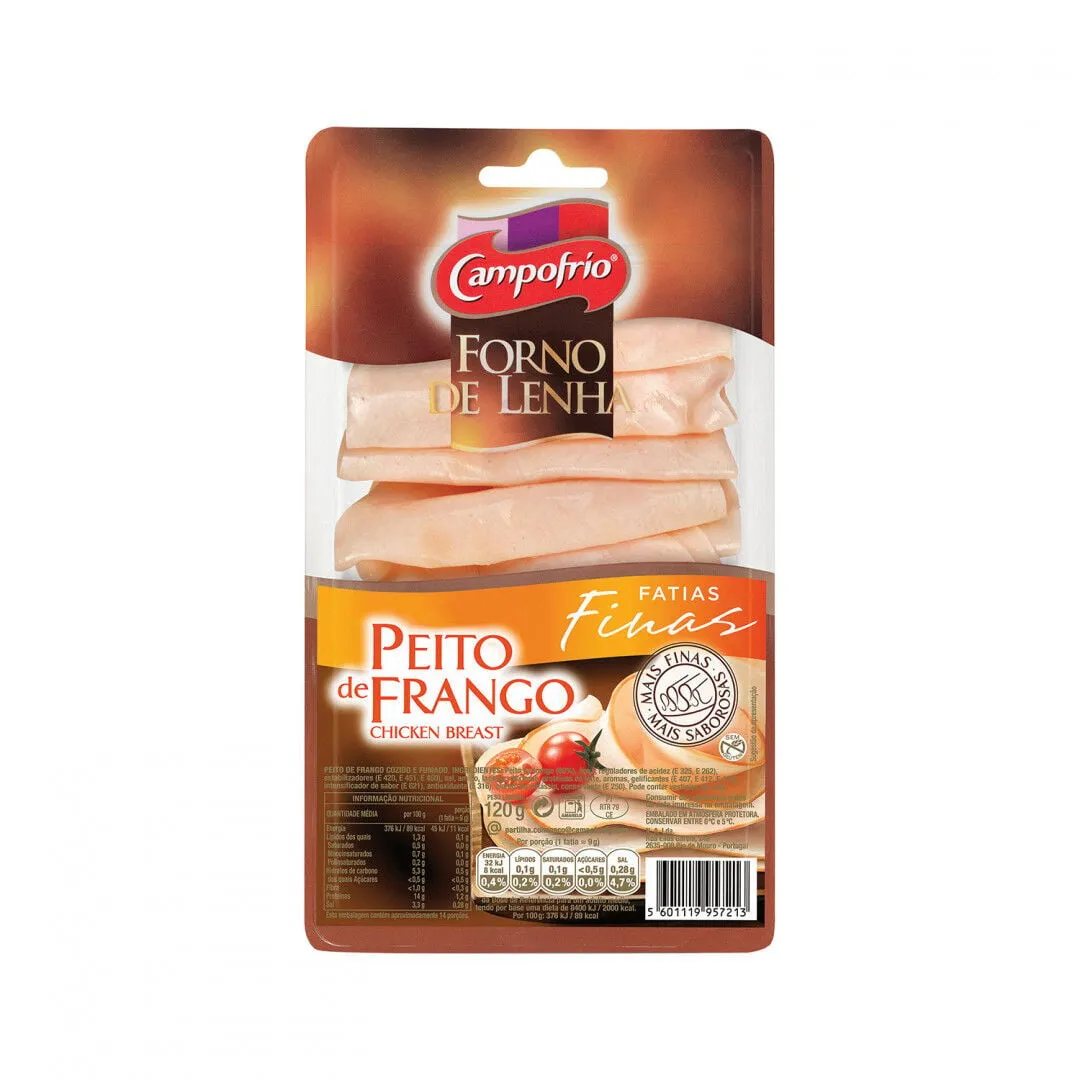 Fiambre Peito de Frango Forno de Lenha Fatias Finas