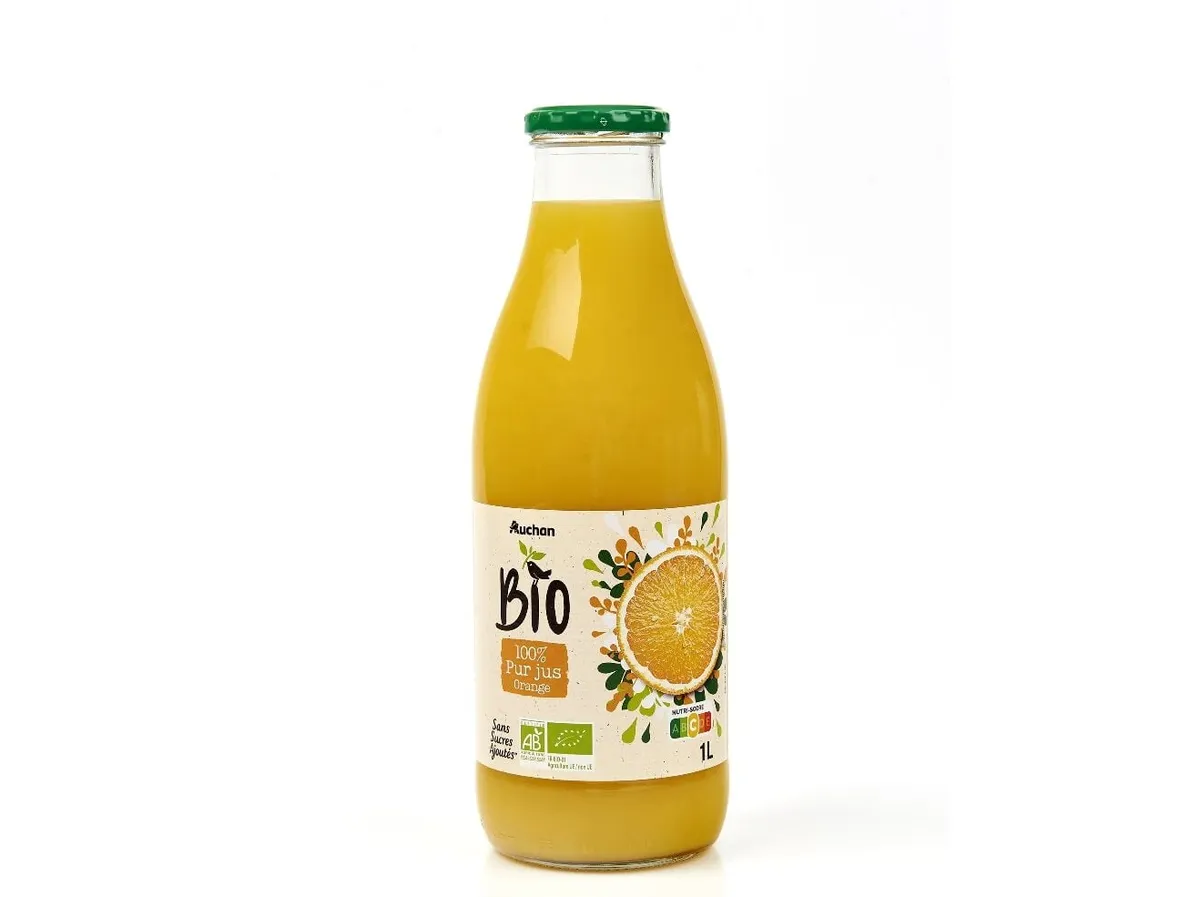Sumo Auchan BIO laranja 1 L