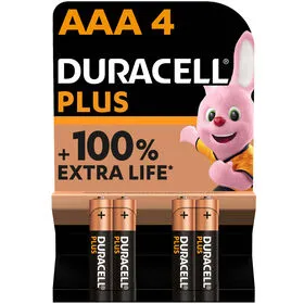 Pilhas AAA Plus Duracell