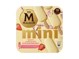 Gelado Magnum MINI chocolate branco e morango 6 x 55 ml