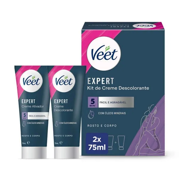Descolorante de Pelos Para Rosto e Corpo