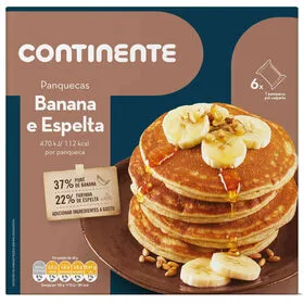 Panquecas de Banana e Espelta Continente