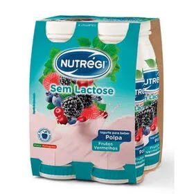 Iogurte Líquido Frutos Vermelhos sem Lactose Nutrégi