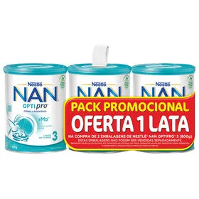 Pack Leite em Pó de Transição Optipro 3 +12M Nan
