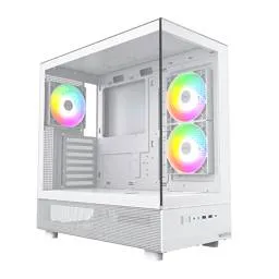 Caixa ATX Montech XR RGB Vidro Temperado Branco