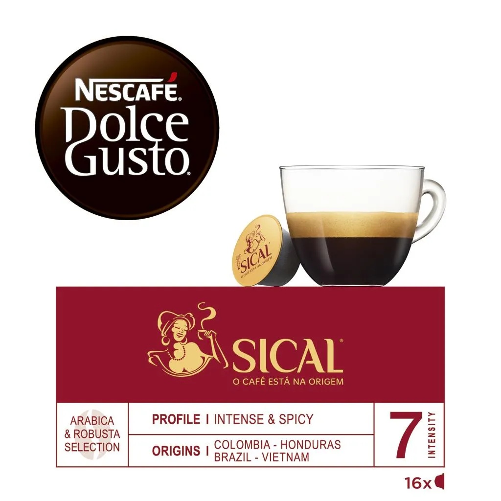 Café em cápsulas dolce gusto sical, 110g