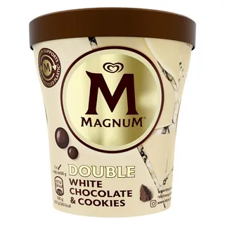 Gelado Chocolate Branco e Cookies, emb. 440 ml Magnum