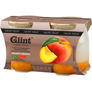 Iogurte de Pêssego pack 2 unidades embalagem 125 g - Glint