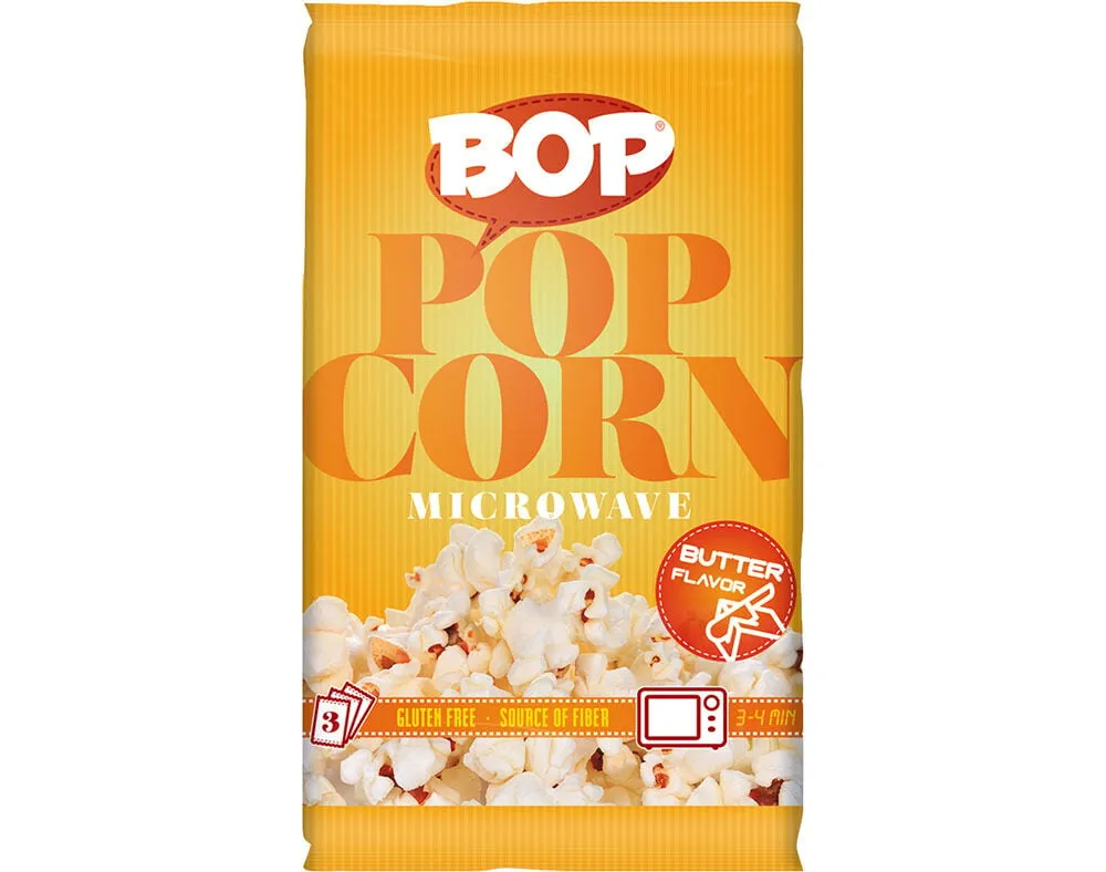 Pipocas BOP microondas manteiga 90 g