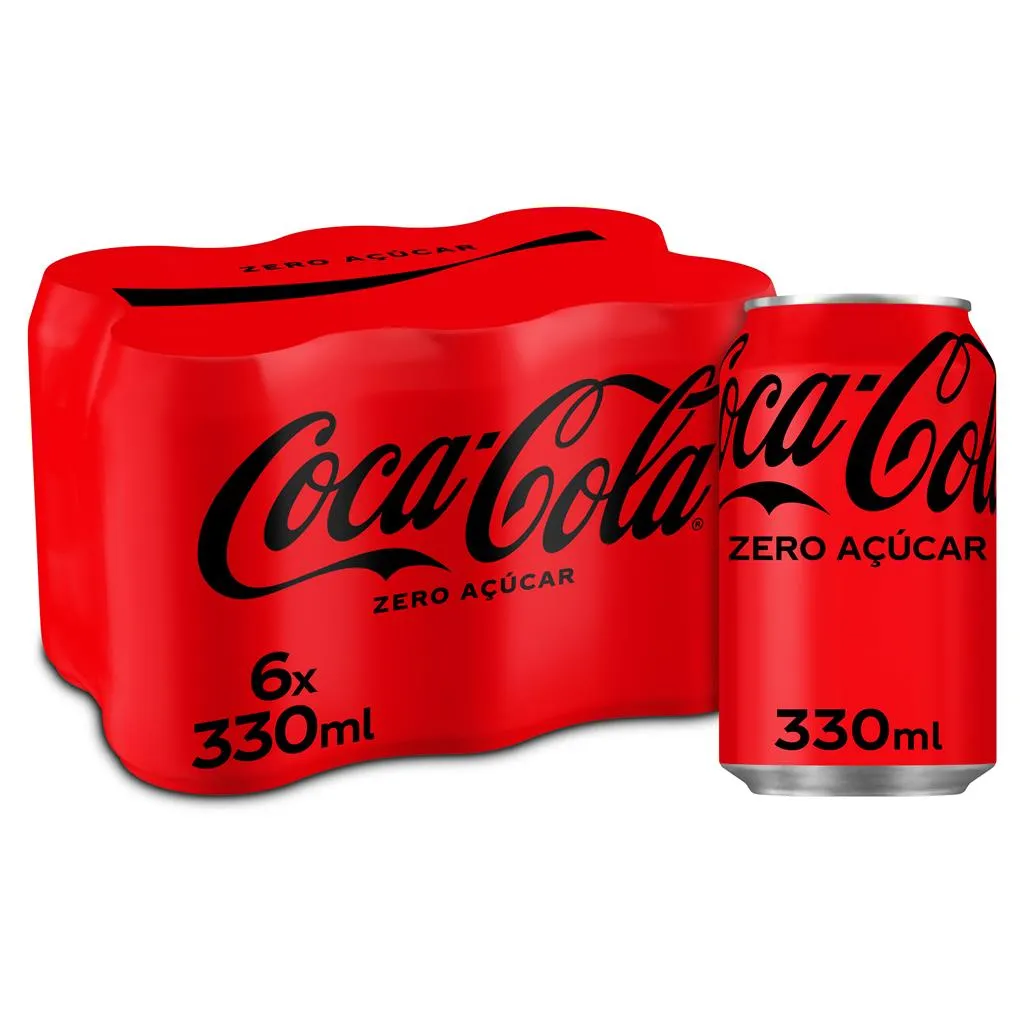 Refrigerante com gás zero, pack 6 x 0.33 l
