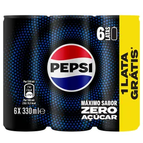 Refrigerante com Gás em Lata Cola Zero Pepsi