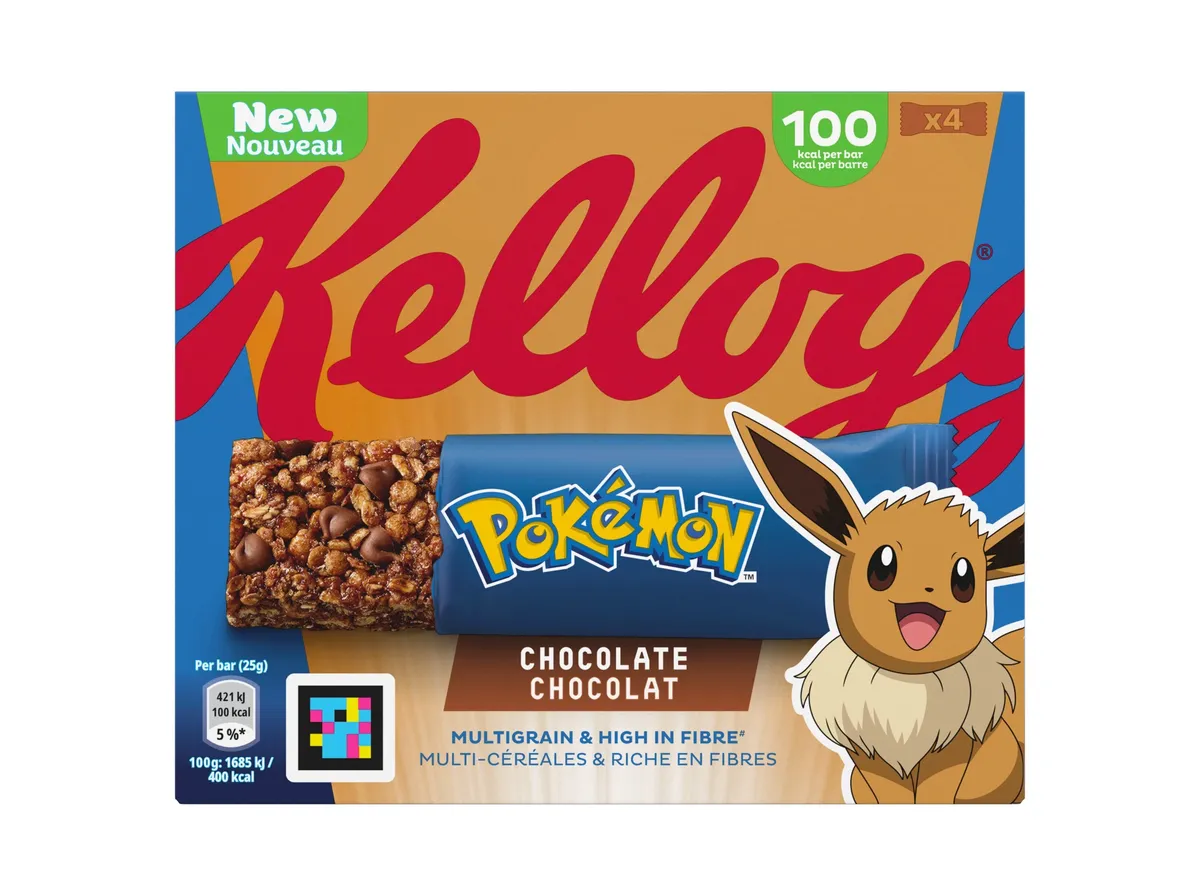 Barras cereais Kellogg's pokemon chocolate 100 g