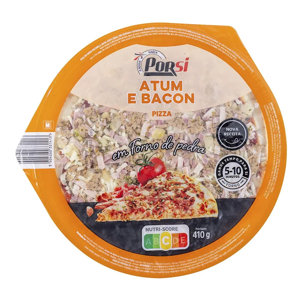 Pizza Atum e Bacon 410g