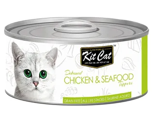 Comida húmida para gato Kitcat com frango e marisco 80 g