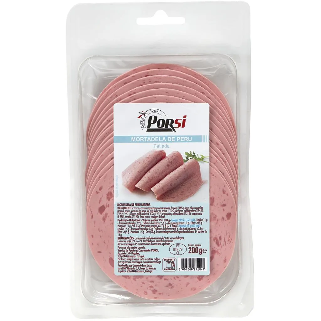 Mortadela de Peru Fatiada 200g