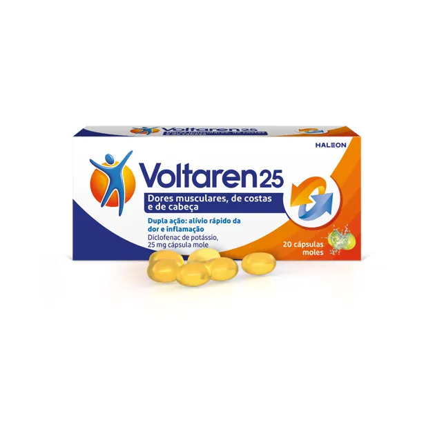 Voltaren 25mg 20 Cápsulas Moles