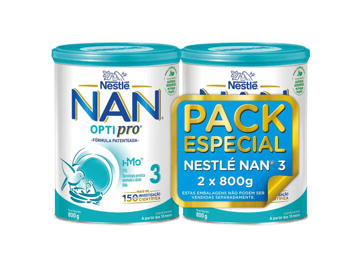 Leite NAN 3 2 x 800 g