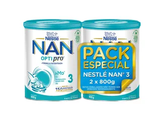 leite nan 3 2x800g