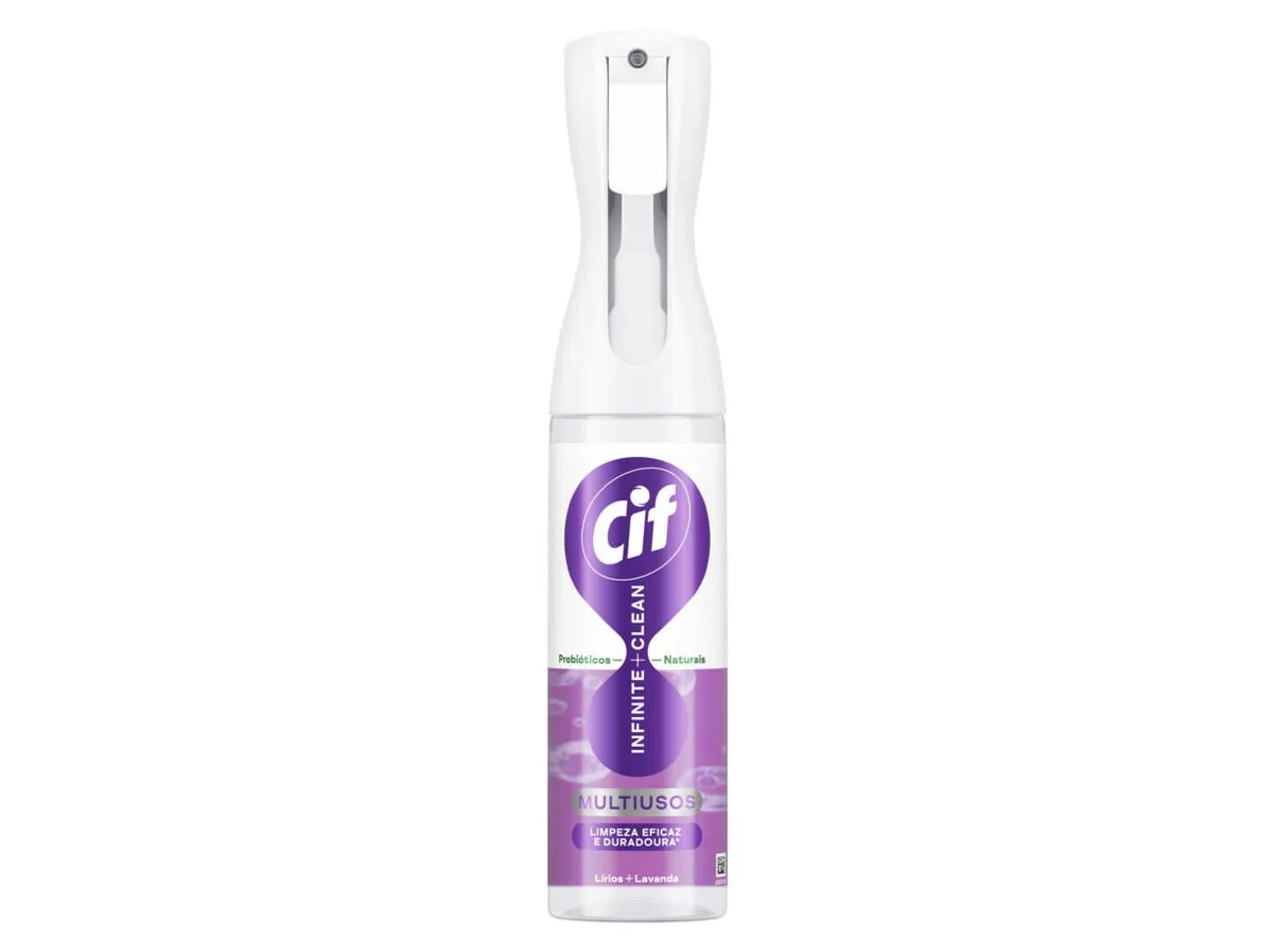 Limp. multisuperfícies CIF infinite clean lavanda 280 ml
