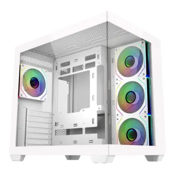 Caixa ATX Cooler Master Elite 681 Vidro Temperado Branca
