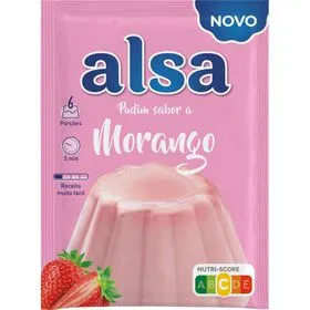 Preparado para Pudim Morango Alsa