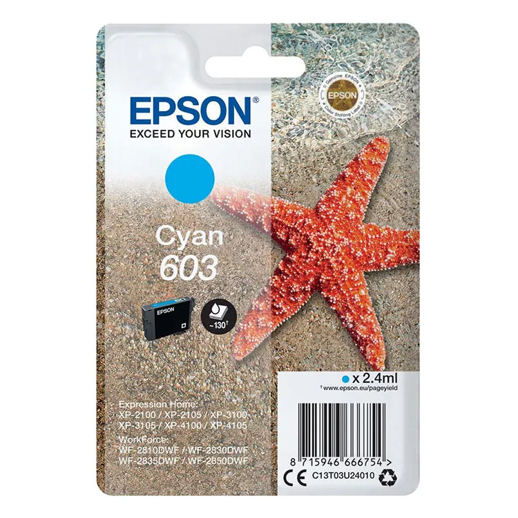 TINTEIRO EPSON 603 CIANO C13T03U2