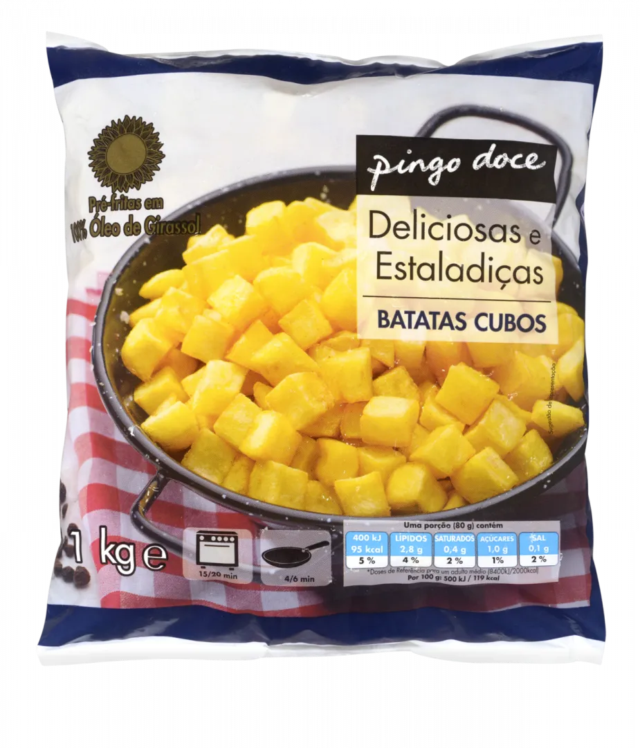 Batatas Pré-Fritas Cubos