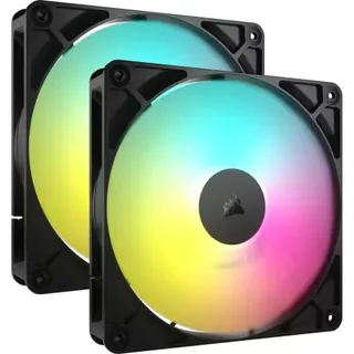 Ventoinha Corsair RS140 ARGB PWM Preta 140mm (Pack 2)