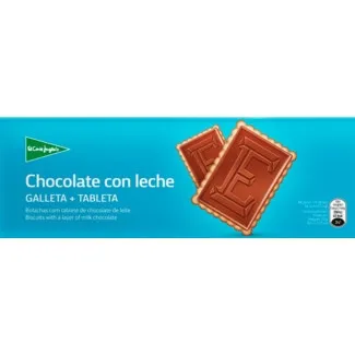 Bolachas Cobertas com Chocolate de Leite embalagem 150 g - El Corte Inglés